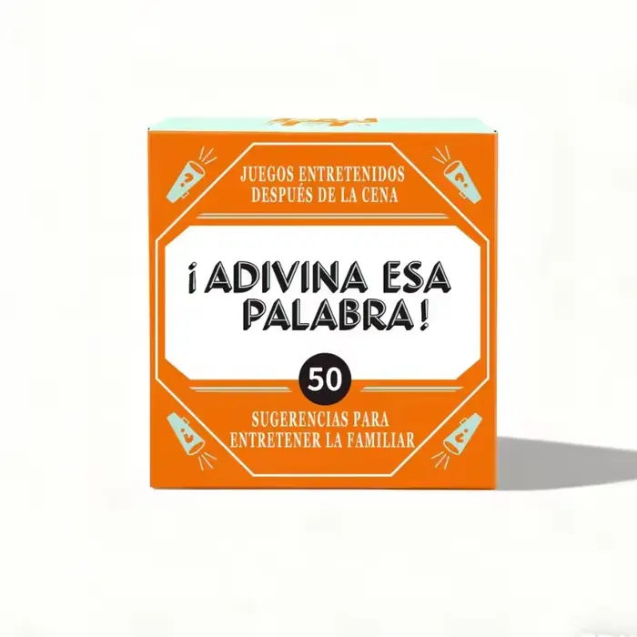 Jeu de devinettes de mots espagnols - 50 cartes de vocabulaire, jeu de cartes d'apprentissage des la