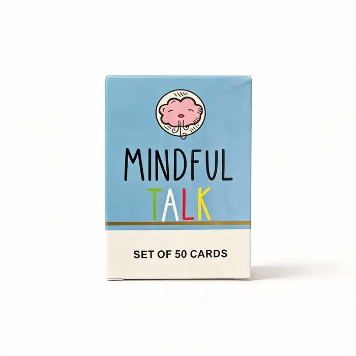 Jeu de cartes MINDFUL TALK - Démarqueurs de conversation pour la pleine conscience, pour la famille 