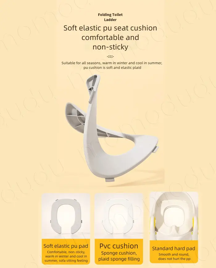 Siège de toilette portable 2-en-1 pliable pour enfants, siège d'apprentissage de la propreté avec ma