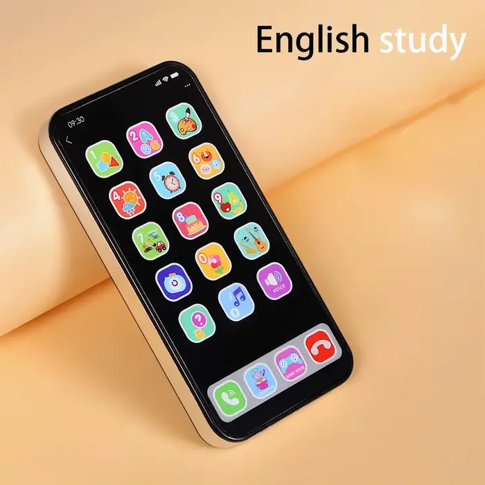 Téléphone à écran tactile de simulation de musique pour enfants jouet intelligent multifonctionnel modèle d'éducation en anglais pour bébés occasions spéciales vacances anniversaires noël