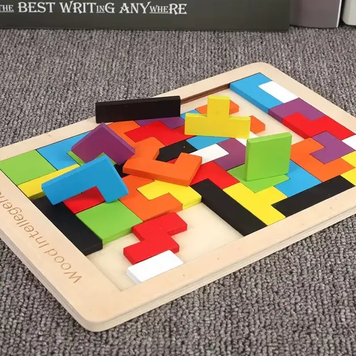 Jouet de puzzle en bois Montessori