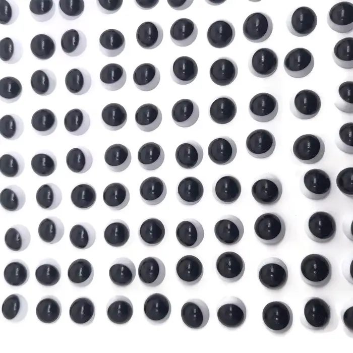 Yeux noirs pour jouets, yeux de sécurité de dessin animé pour poupées, fabrication d'animaux, ours A