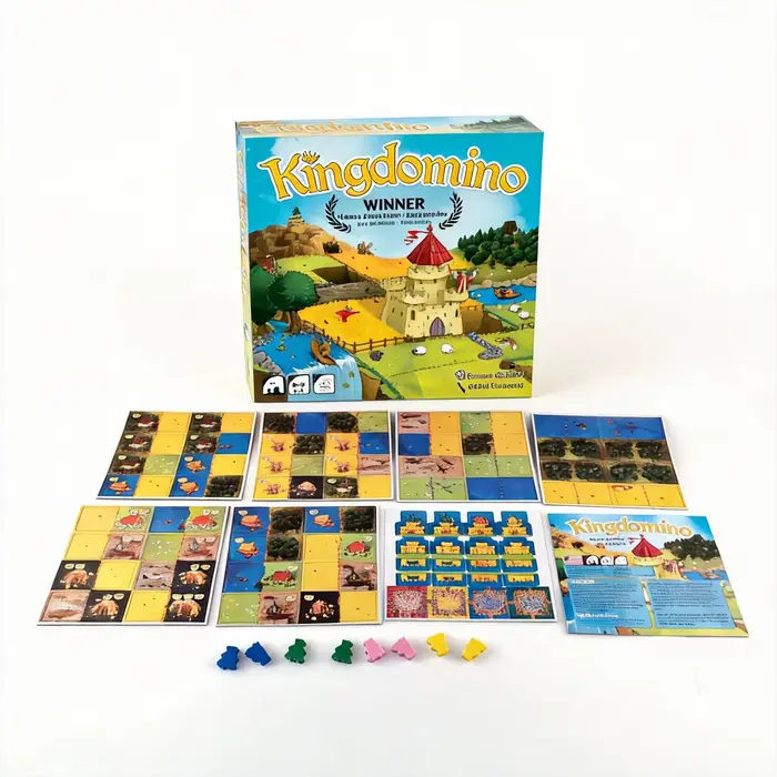 Jeu de société Winner Kingdomino, jeu de stratégie pour le plaisir familial et l'apprentissage des e