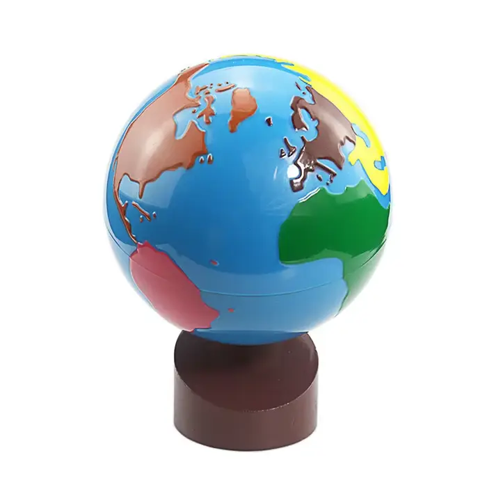 Jouets de géographie Montessori, Globes géométriques, Globe terrestre, matière plastique et bois, Gl