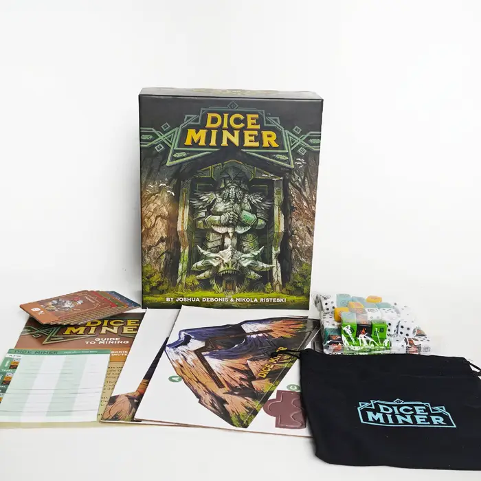 Jeu de société Dice Miner, Backer Pack, jeu de stratégie avec dés, idéal pour les fêtes de famille, cadeau idéal pour les festivals et les anniversaires