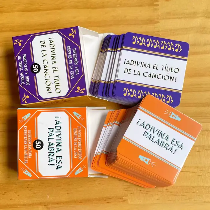 Mini jeu de cartes 'I Adivina Esta Palabra' - Jeu de société espagnol populaire avec 50