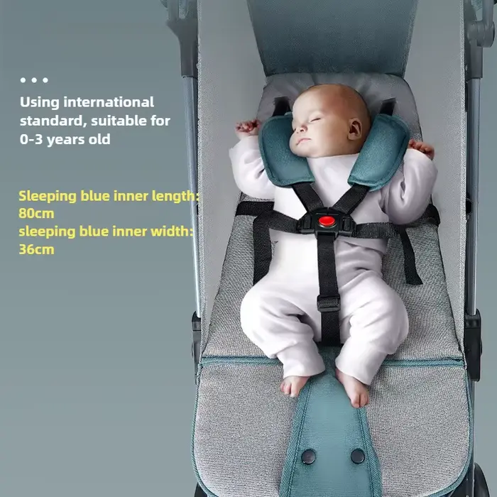 2025 nouvelle poussette bébé haute vue peut s'asseoir ou s'allonger, poussette bébé légère et pliabl