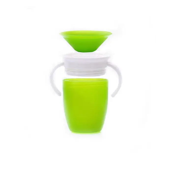 Gobelets magiques pour bébés avec poignée en silicone solide pour apprentissage de la prise en main et de la motricité fine occasions spéciales