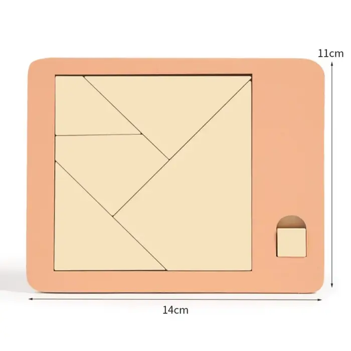Puzzle triangulaire de forme irrégulière, entraînement logique coloré, blocs en bois, jeu de casse-t