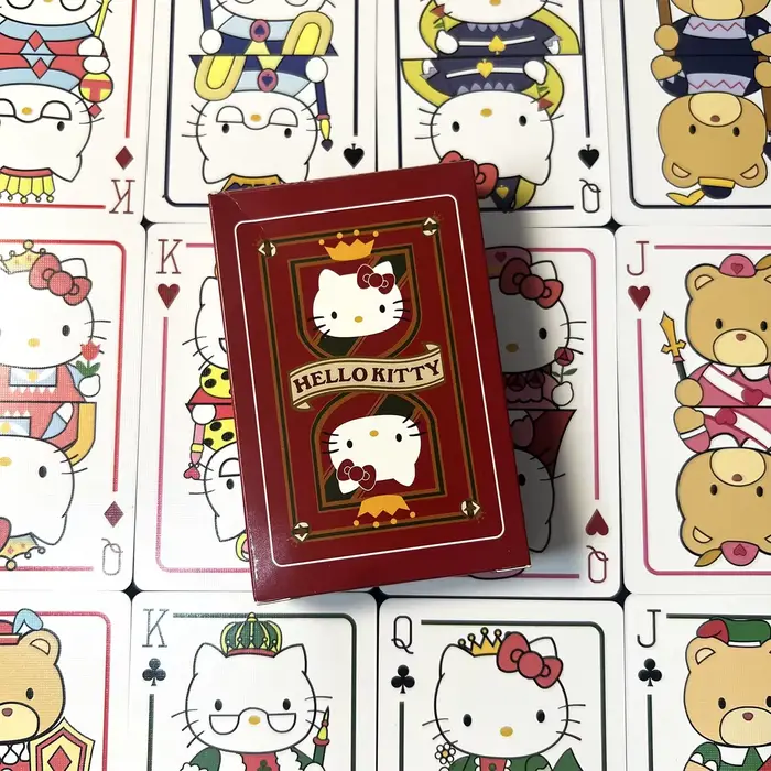 Jeu de cartes de poker amusant Hello Cute Kitty, jeux de société de loisirs, cartes à jouer de dessi