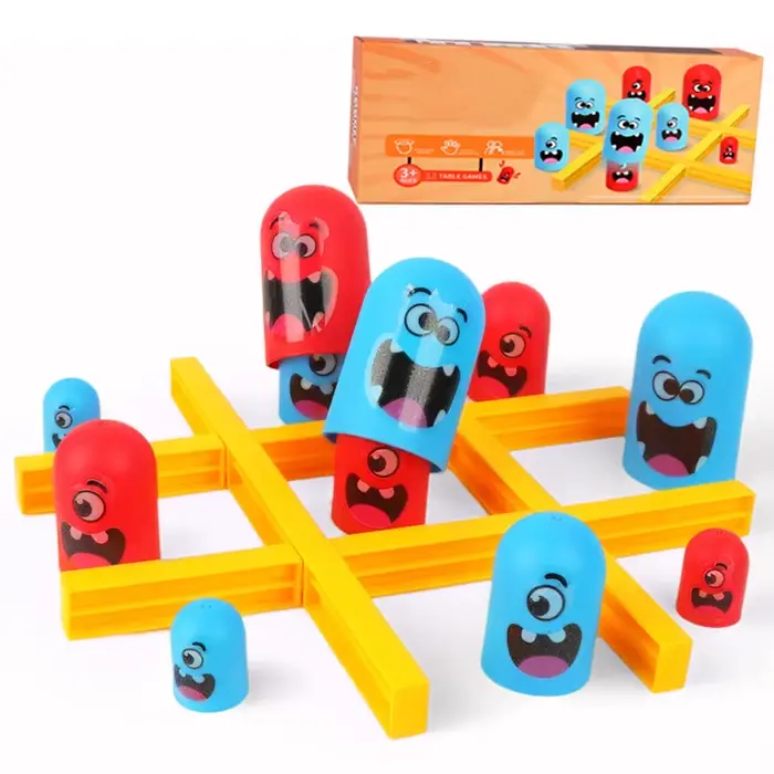 Tic Tac Toe – jeu de Table amusant pour enfants, jeux d'intelligence Montessori, Interaction intelle