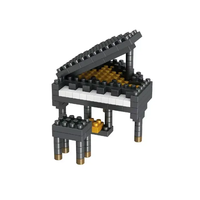 MOC – blocs de construction d'instruments de musique, série musicale, Mini Piano en plastique ABS, g
