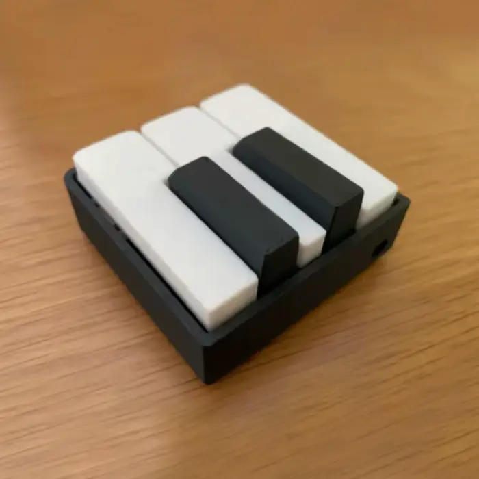 Jouet anti-stress 3D imprimé en PLA, type piano, à pression, pour le bureau, les jeux de fête, le so