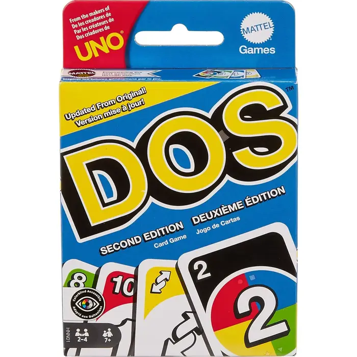 Nouveau jeu de cartes UNO DOS de Mattel 2026, deuxième édition, jeu de cartes familial avec de nouve