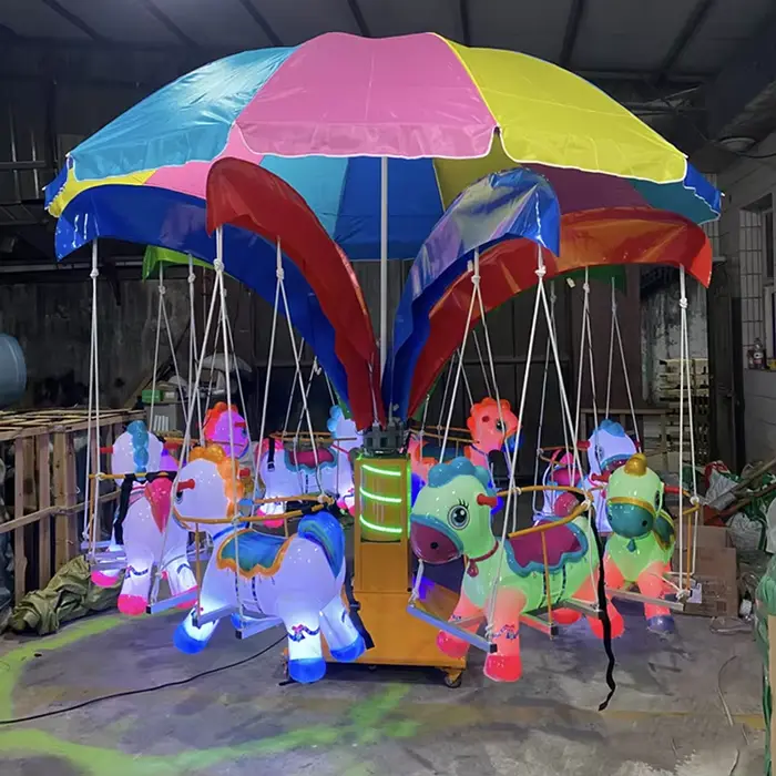 Manège pour enfants en forme d'avion