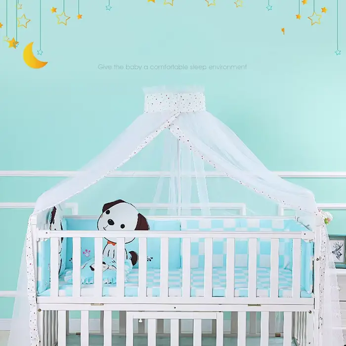 Moustiquaire d'été pour bébé, auvent de lit, Support pour lit de bébé, dôme, moustiquaire, rideau de