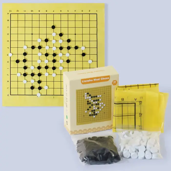 Jeu de société Gomoku en bois pour enfants et adultes développement stratégique et logique jeu familial occasions spéciales anniversaire noël