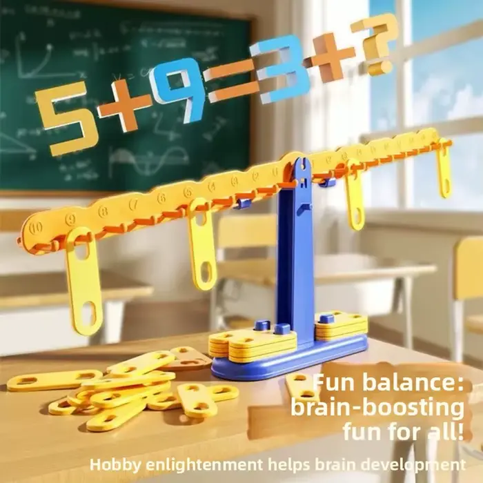 Balance interactive Montessori pour enfants apprentissage mathématiques concepts numériques jeu éducatif fantaisie science-fiction occasions spéciales