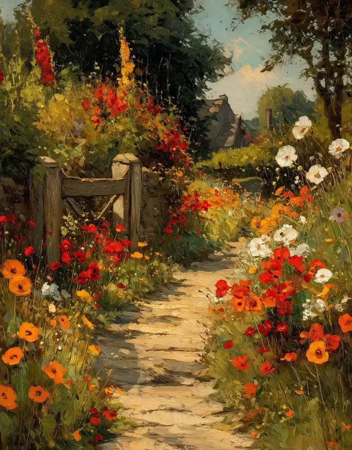Puzzles de 500/1000/1200/2000 pièces, paysage champêtre aux fleurs sauvages, jeux d'activités famili
