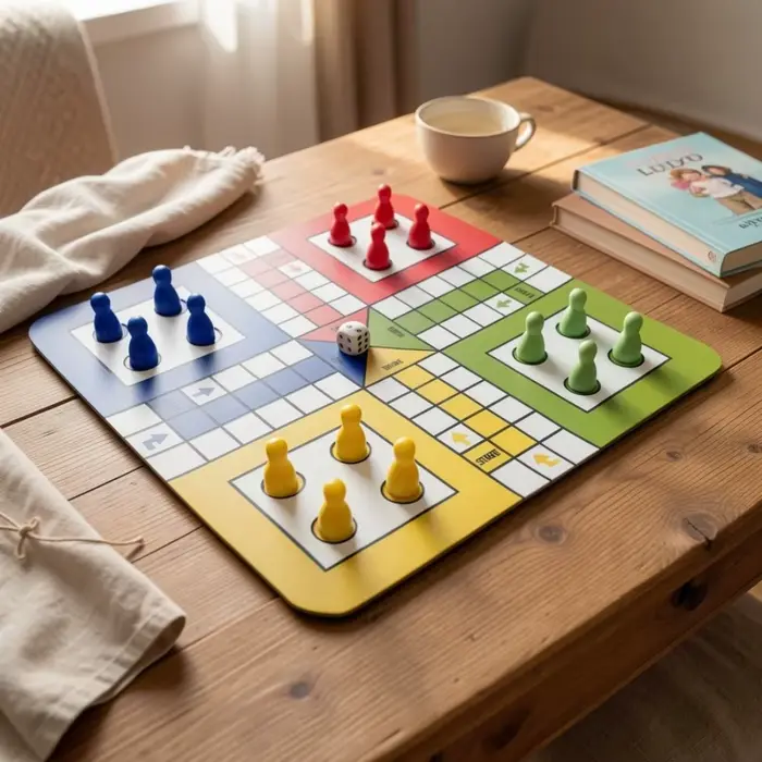 Jeu de dés classique LUDO pour 2 à 4 joueurs, jeu de société de voyage interactif, adapté aux soirée