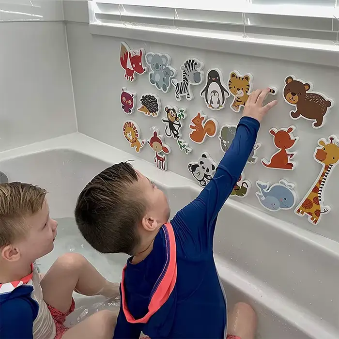 Jouets de bain pour bébés et tout-petits, bateaux et voitures flottants en mousse EVA, puzzles aquat