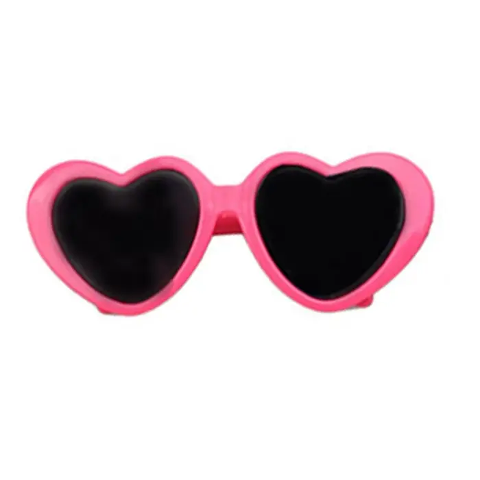 Mini lunettes de soleil pour poupée américaine de 18 pouces, joli verre en forme de cœur pour nouvea