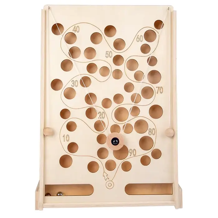 Jeu de labyrinthe amusant en bois pour enfants, machine à billes 7,5, coordination œil-main, entraîn