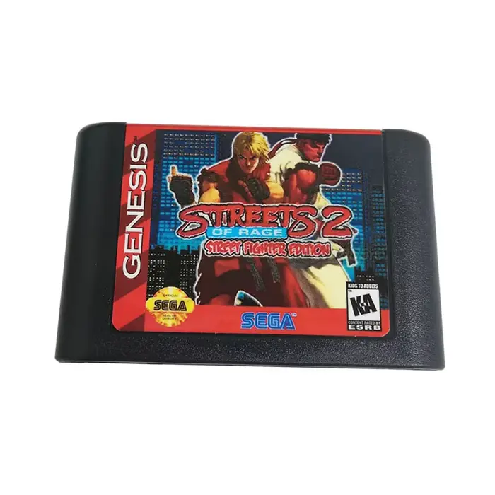 Street of Rage 2 Street Of Fighter Edition carte de jeu MD 16 bits pour Sega Mega Drive pour et pour