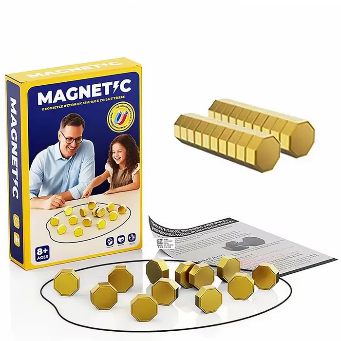 Jeu de société magnétique, jeu de pierres magnétiques interactif, jeu de stratégie pour la famille, 