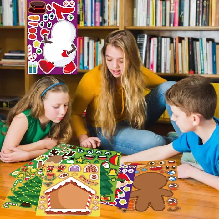 Autocollants de puzzle de Noël pour enfants