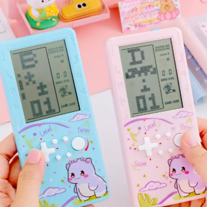 Console de jeu portable dinosaure de dessin animé mignon