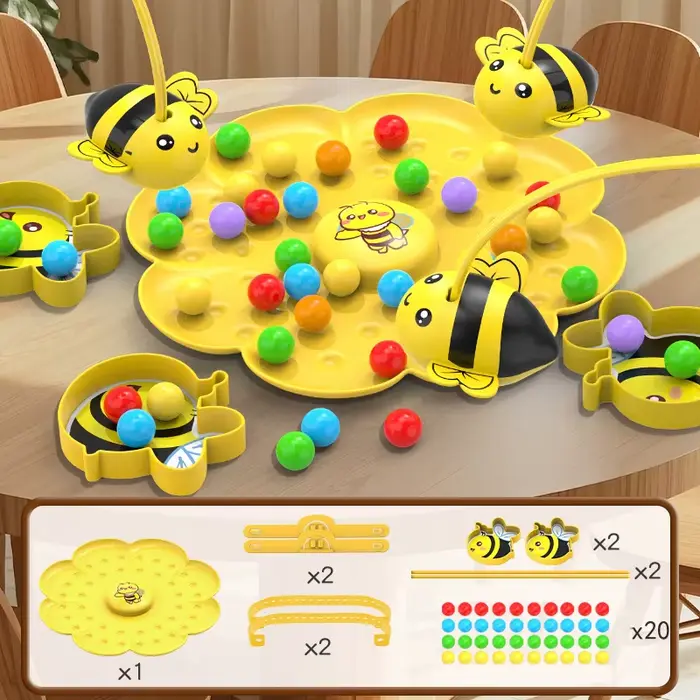 Jeu de fête en famille, jeux de Table de combat d'abeille pour enfants, jeu de société magnétique bo