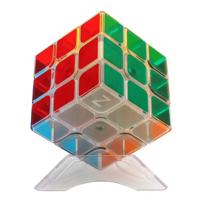 Cube de puzzle transparent 3x3x3 en plastique pour adolescents et jeunes adultes, jouet éducatif et cadeau idéal pour les occasions spéciales