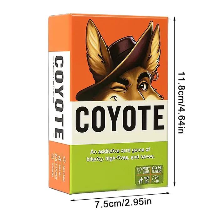 Coyote Game Coyote Party Card Game Meet The Action-Packed Game Full Of High Fives And Havoc, jeux de