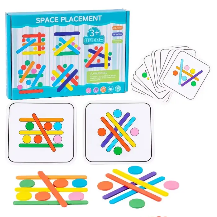 Puzzle bâton arc-en-ciel pour enfants, jouets Montessori, couleur sensorielle, pensée logique, jeux 