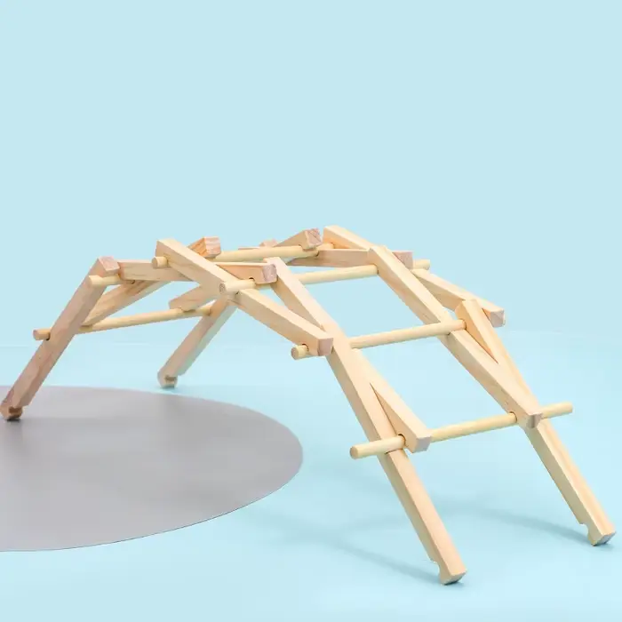 Pont en arc en bois pour enfants