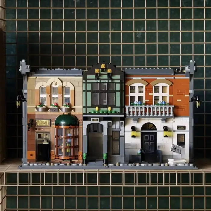 Nouveauté 2026 : Série Street View 1359 pièces – Décor de bibliothèque Sherlock Holmes, jouets de co