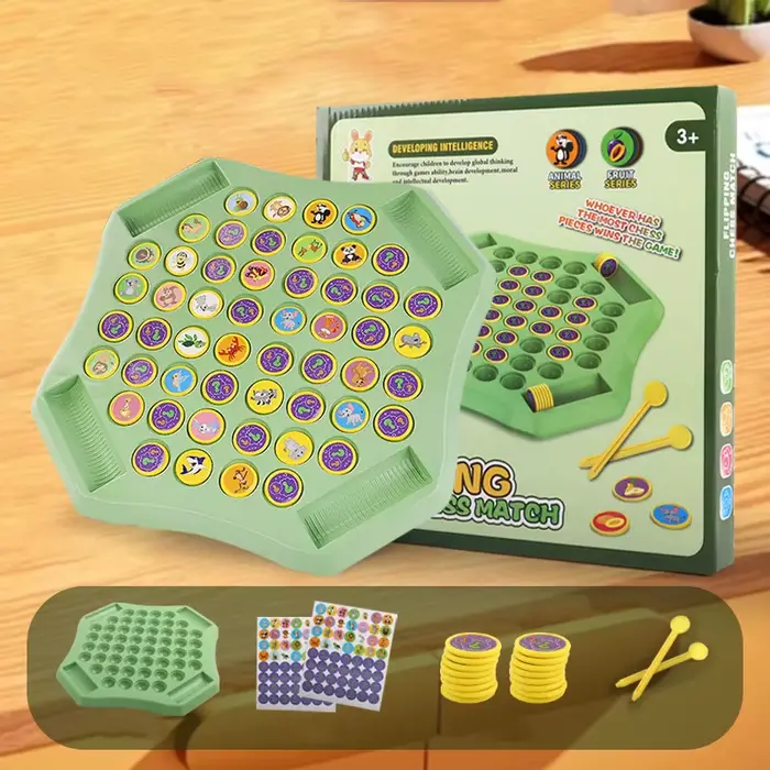 Puzzle enfant fruits animaux retournés correspondant échecs multijoueur jeu de société trouver le mê