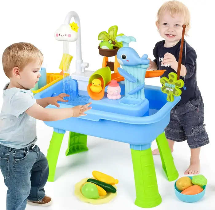 Table de jeu pour enfants avec pompe à eau électrique