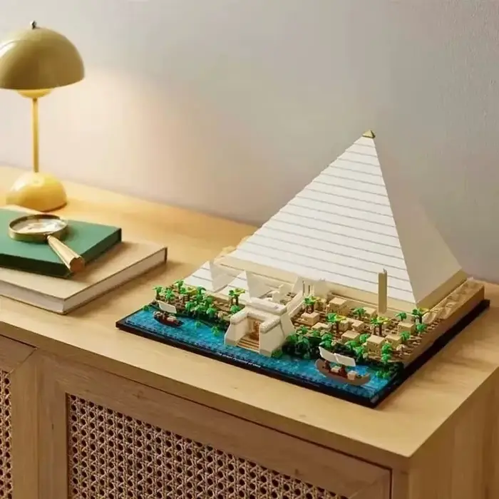 Nouvel ensemble de construction de la Grande Pyramide de Gizeh de 1476 pièces