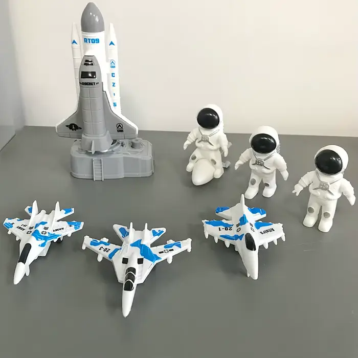 Ensemble de jouets sur le thème de l'espace pour garçons, capable de lancer des fusées et des navire