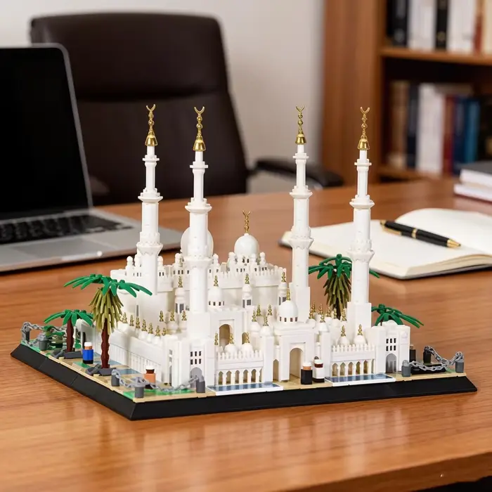 Blocs de construction de la mosquée Sheikh Zayed BinSultan Nahyan, Émirats arabes unis, Islamisme, A