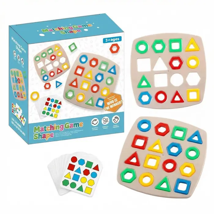 Jeu interactif Montessori pour enfants : Apprentissage des formes géométriques et des couleurs, coor