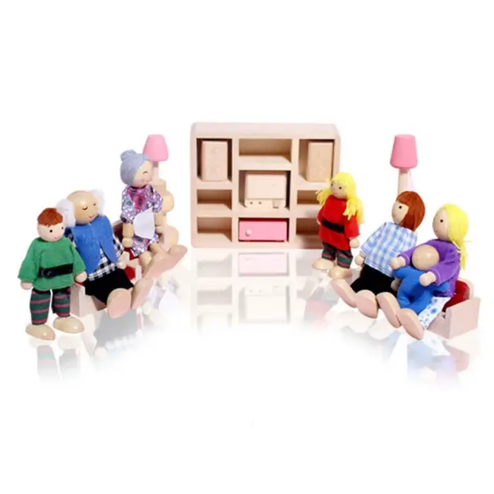 Collection de poupées en bois multicolores pour enfants et adultes occasions spéciales développement créatif et social
