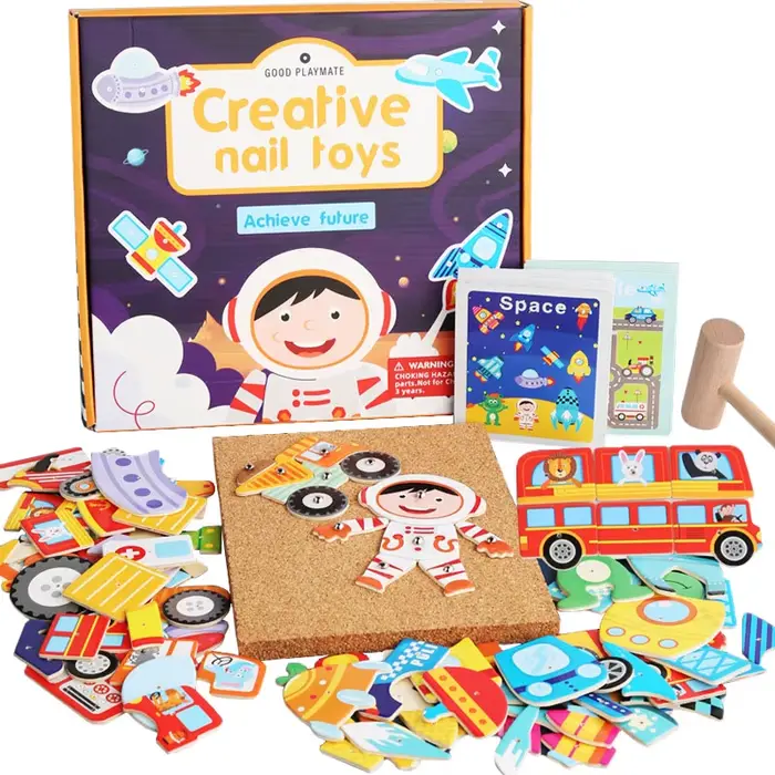 Puzzle en bois animal personnalisé pour enfants 3-6 ans jouets éducatifs Monster Carnival occassions spéciales
