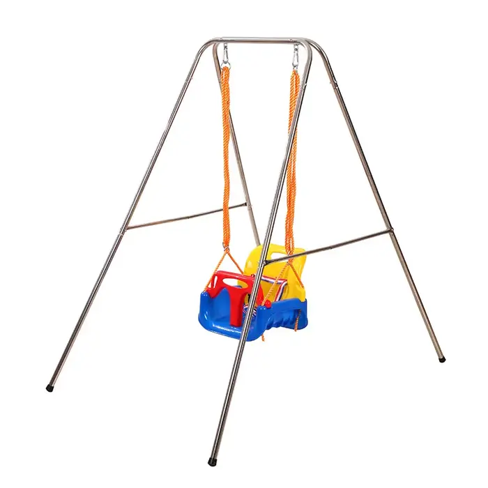Ensemble de jeu balançoire et toboggan pour enfants, chaise suspendue avec toboggan d'escalade, inté