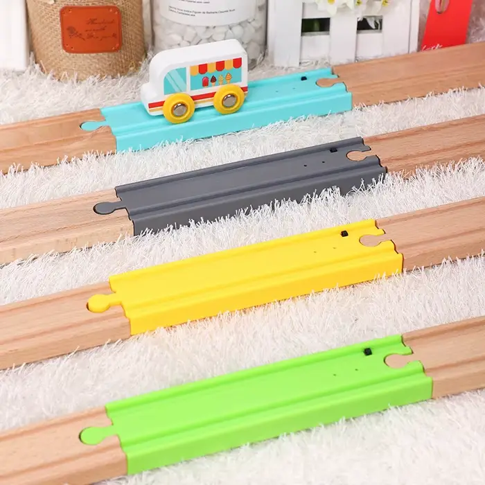 Piste de train sonore interactive chemin de fer en plastique ABS jouets éducatifs ferroviaires pour enfants occasions spéciales anniversaire noel cadeaux de vacances