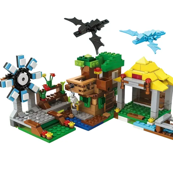 Nouvel ensemble de blocs de construction Minecrafted My World 2026 : Grande maison dans les arbres