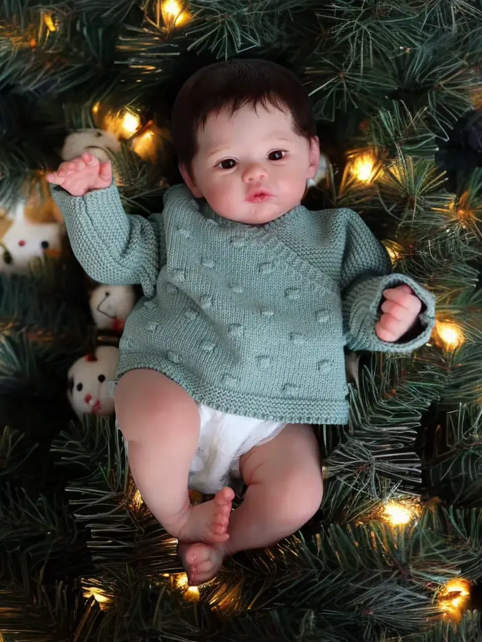 Jouet de nouveau-né réaliste fait à la main Meadow Reborn, beurre de bébé fille, peau peinte en 3D, 
