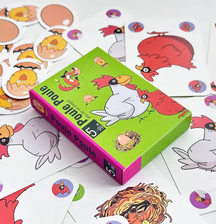 3 types de jeux de société chauds poulet Chiu Chiu jeu de société Drecksau mouton noir Piou Piou car